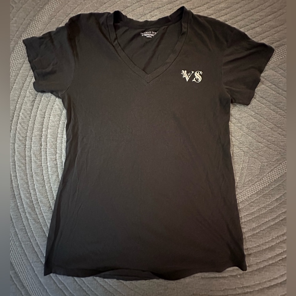 Victoria's Secret Black V-Neck Night Shirt